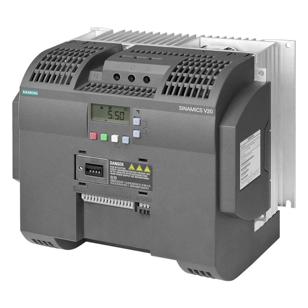 Variador V20 380VCA LO: 7,5kW/10HP HO: 7,5kW/10HP S/Filtro MB RTU Siemens