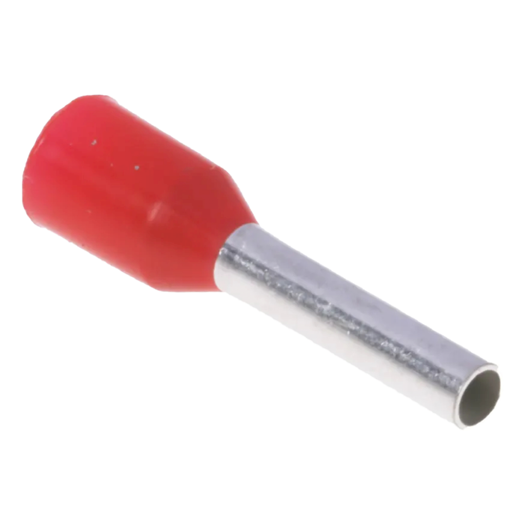 Puntera Tubular 1mm2 14mm x100u Rojas Schneider Electric