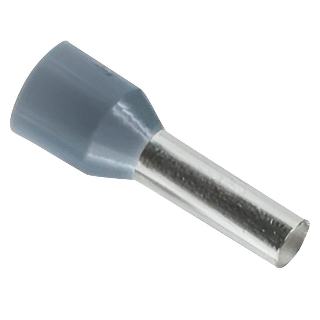 Puntera Tubular 2,50mm2 14mm x100u Grises Schneider Electric