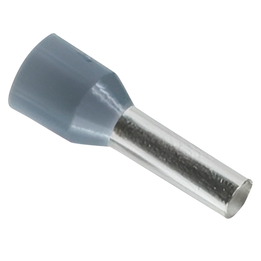 [20412] Puntera Tubular 2,50mm2 14mm x100u Grises Schneider Electric