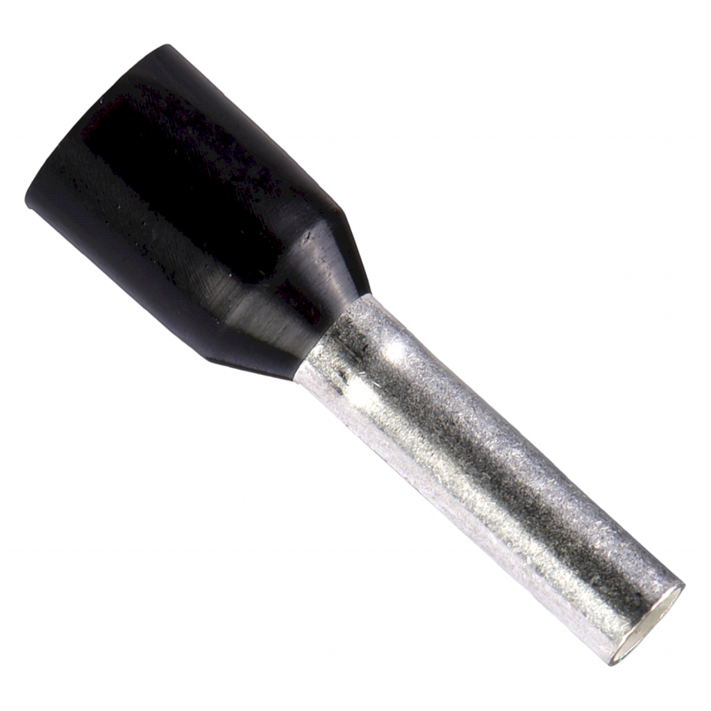 Puntera Tubular 1,50mm2 14mm x100u Negras Schneider Electric