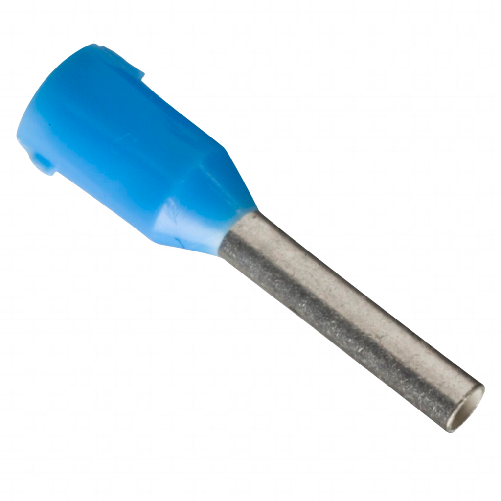 Puntera Tubular 0,75mm2 14mm x100u Azules Schneider Electric