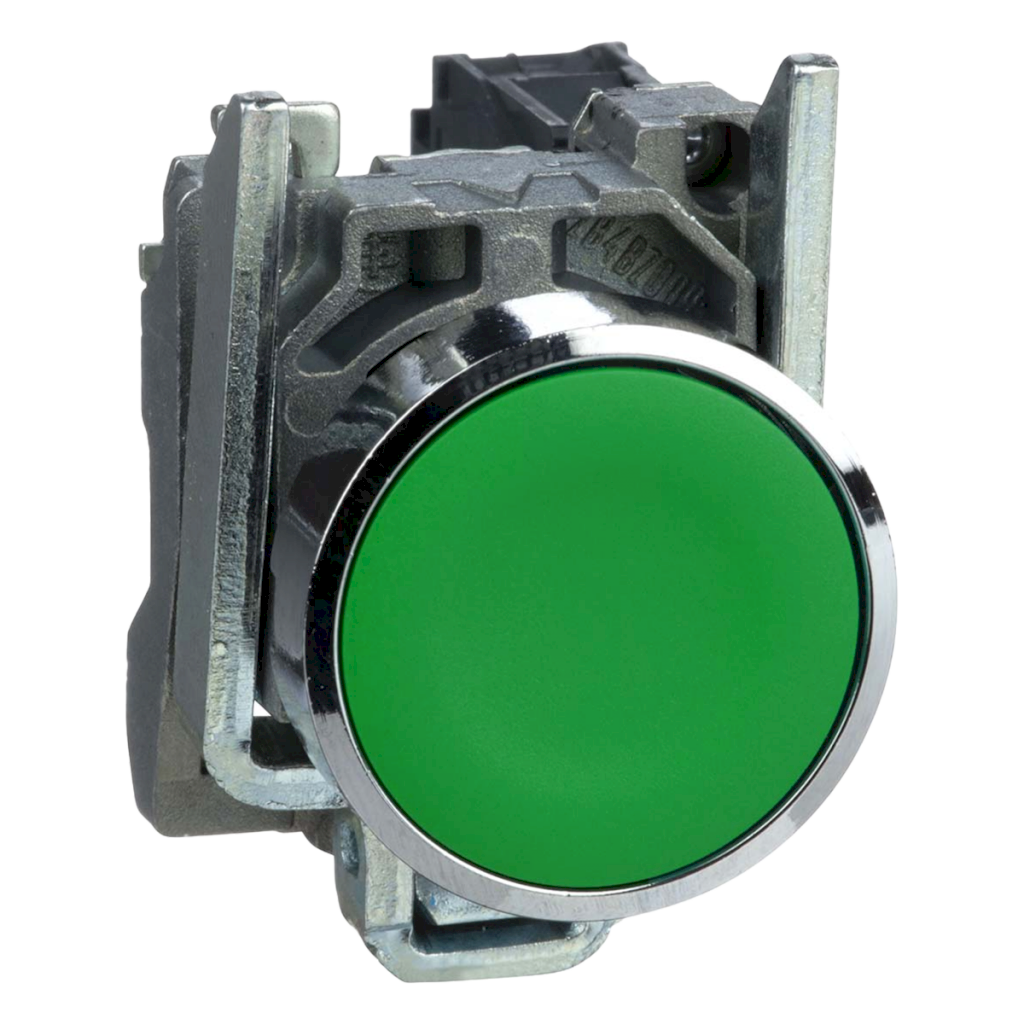 Pulsador XB4 Metálico Verde Schneider Electric