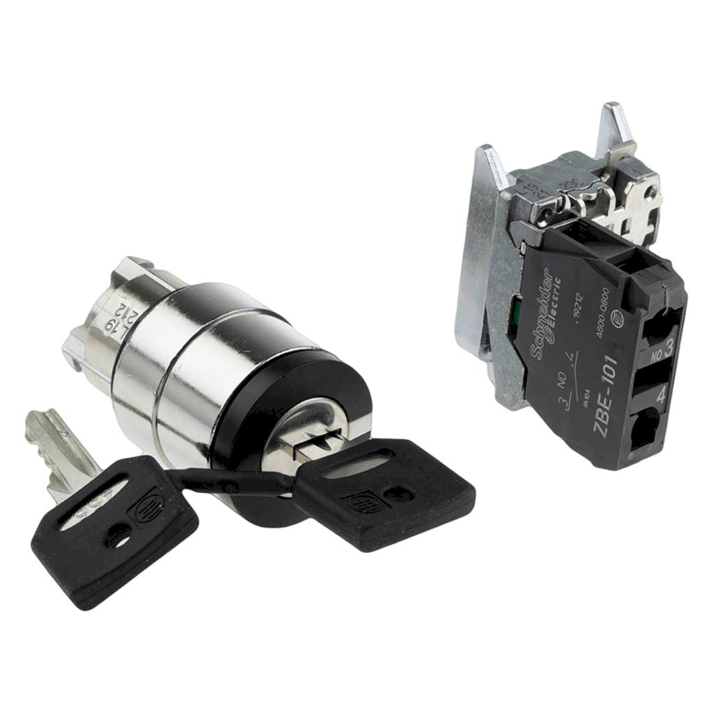 [21335] Cerradura XB4 Metálica 2 Posiciones Fijas 1NA Schneider Electric