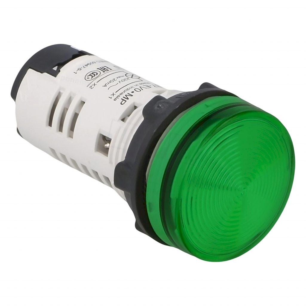 Ojo de Buey XB7 Plástico 24VCA/VCC 22mm Led Verde Schneider Electric
