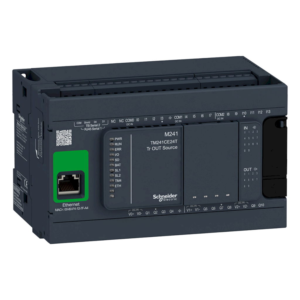 CPU M241 (14DI/10DO) 1xMB RTU 1xMB TCP 24VCC Schneider Electric