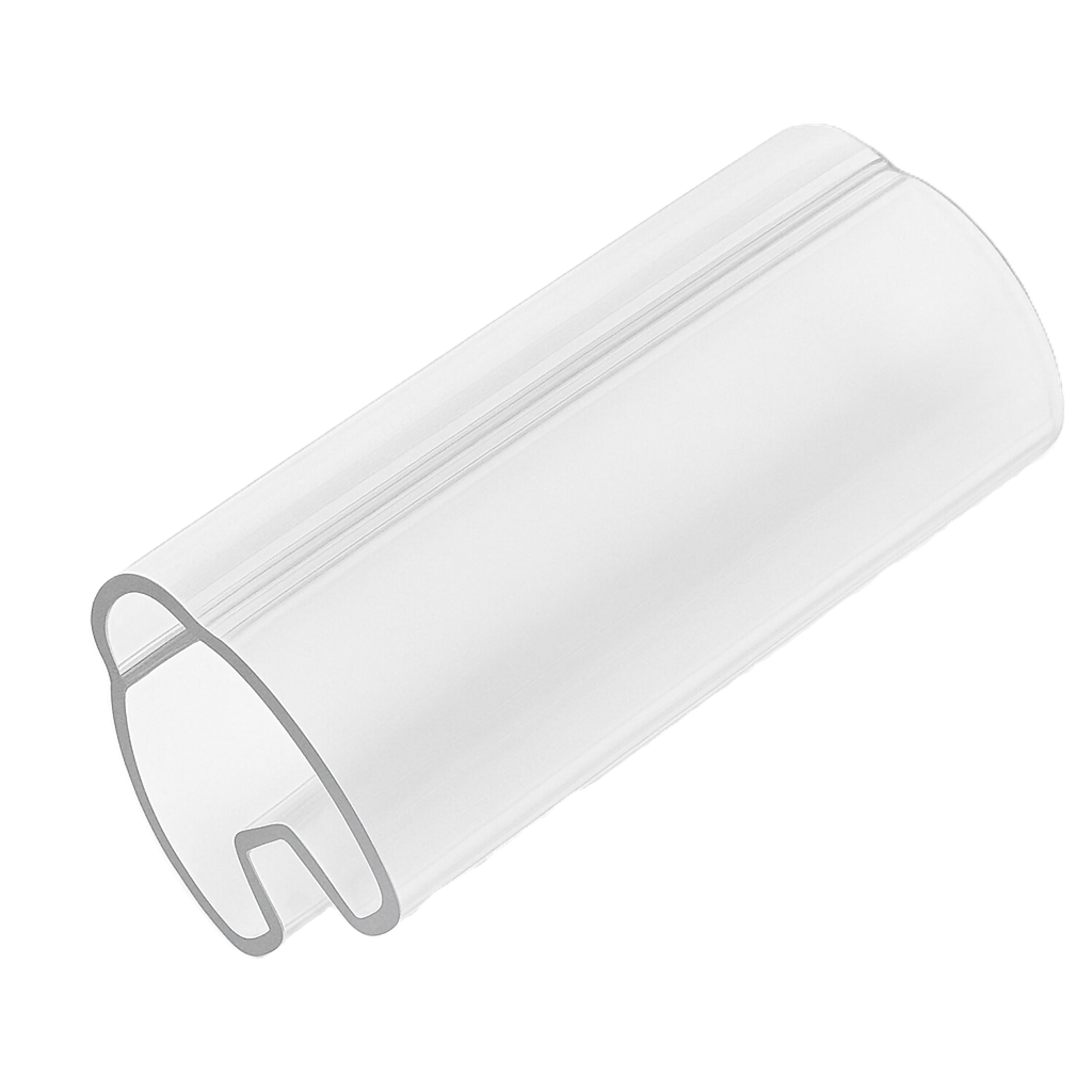 [22095] Tubito Portadígito 15mm de Largo Encastre 2 a 4mm2 Transparente PVC Hoyos