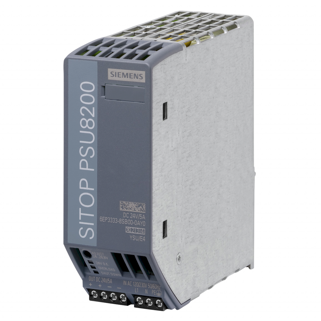 Fuente Monofásica PSU8200 E: 220V S: 24VCC 5A Siemens