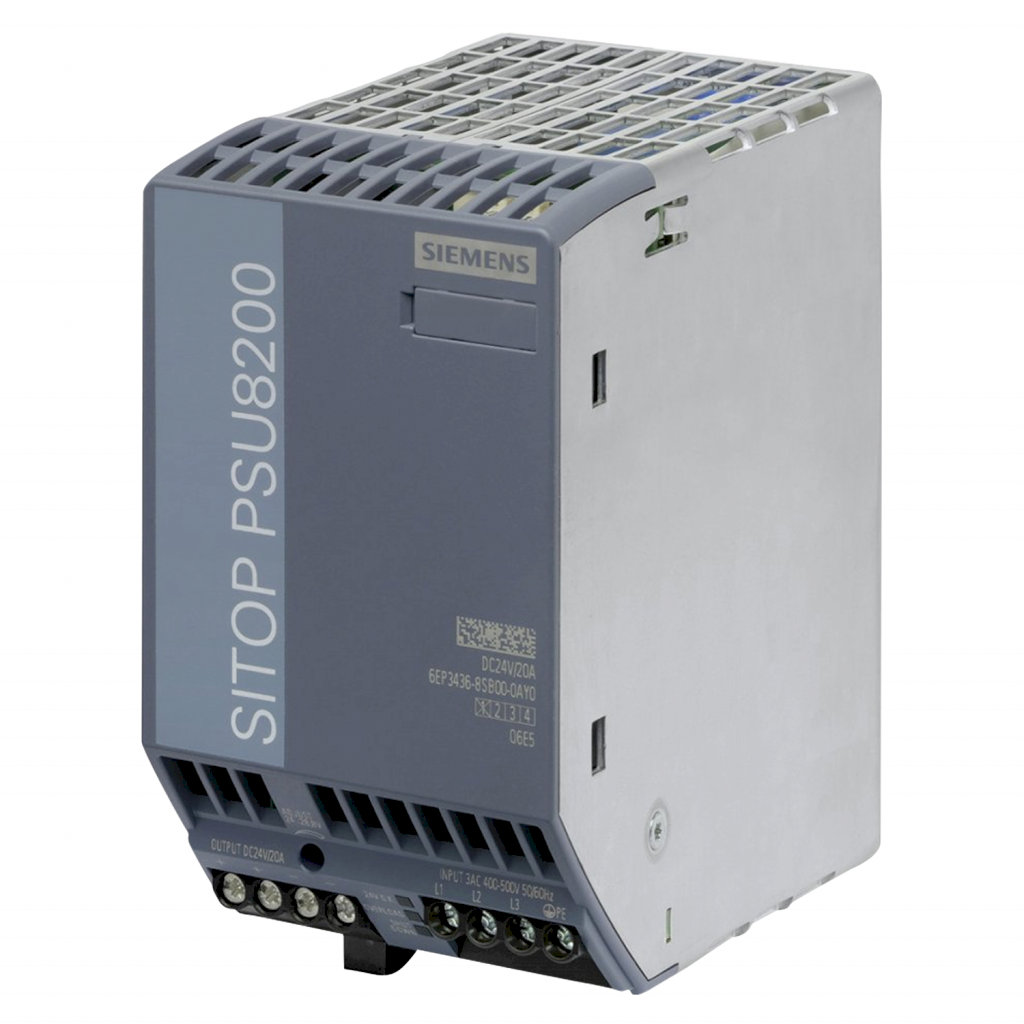 Fuente Trifásica PSU8200 E: 400/500V 24VCC 20A Siemens