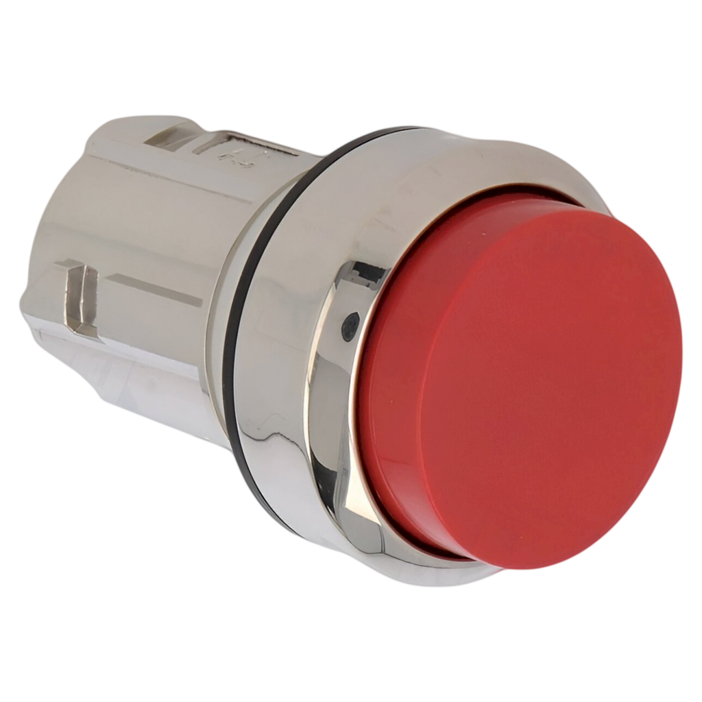 [24058] Cabezal Pulsador 3SU ACT Metálico Salida S/Soporte Rojo Siemens