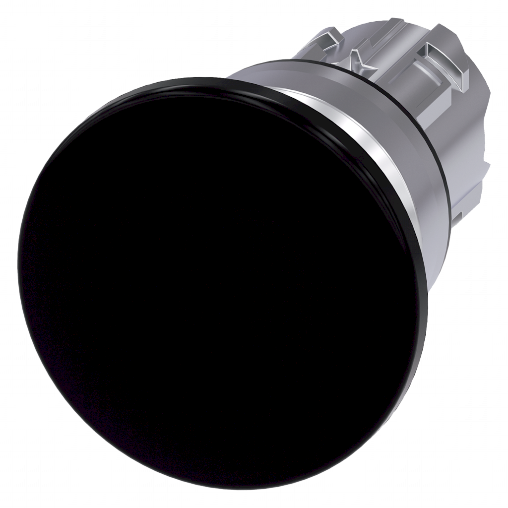 [24072] Pulsador Hongo Sirius ACT Metal Negro S/Contactos Integrados Siemens