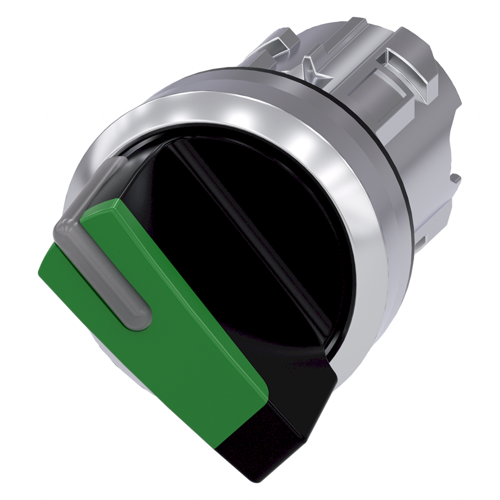 Cabezal Perilla 3SU ACT Metálica 2 Posiciones C/Retención Verde Siemens