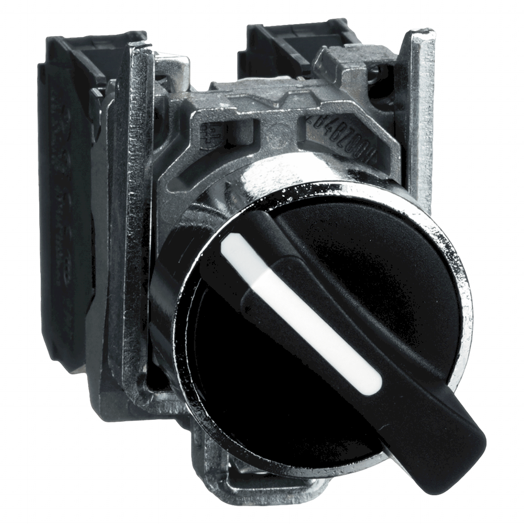 Perilla XB4 Metálica 2 Posiciones 1NA+1NC Maneta Corta Schneider Electric