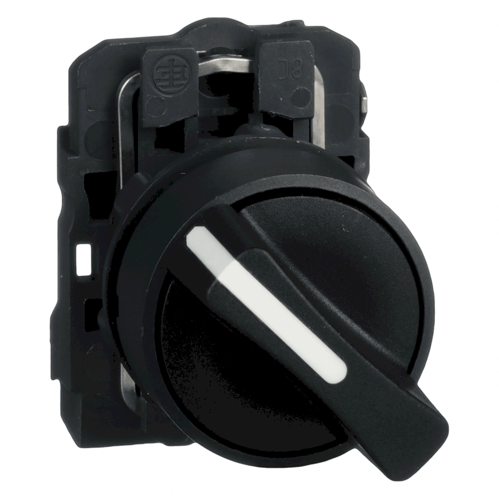 Perilla XB5 Plástica 3 Posiciones Fijas 2NA Maneta Corta Schneider Electric