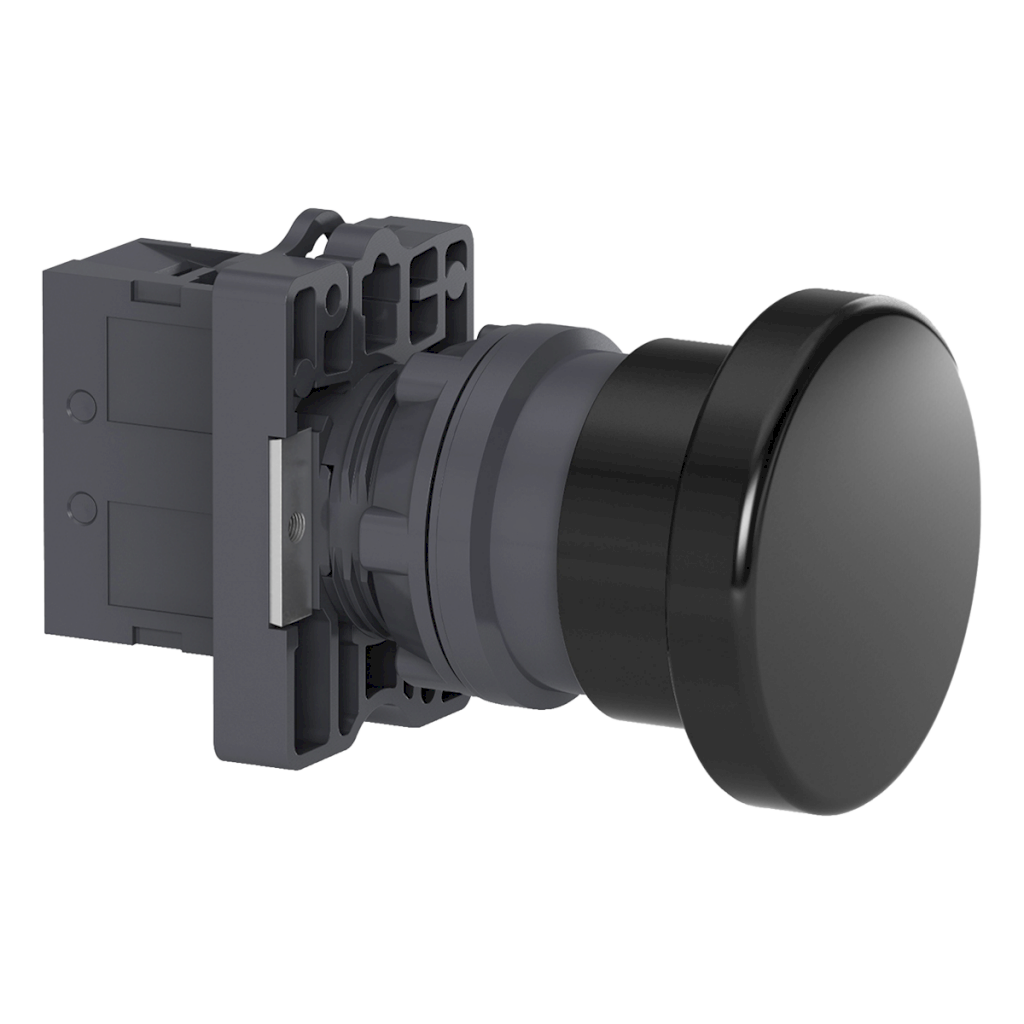 Pulsador XA2 Hongo Plástico Negro 1NA Schneider Electric