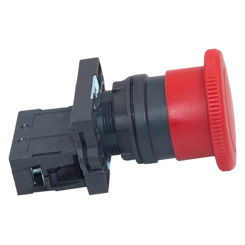 Pulsador XA2 Plástico Rojo 40mm 1NC Pulsar-Girar Schneider Electric