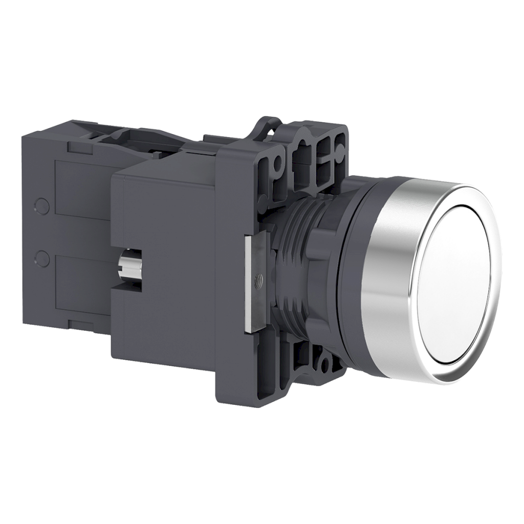 [26055] Pulsador Luminoso XA2 Plástico 220VCA/VCC 24VCC Rasante 1NA Blanco Schneider Electric