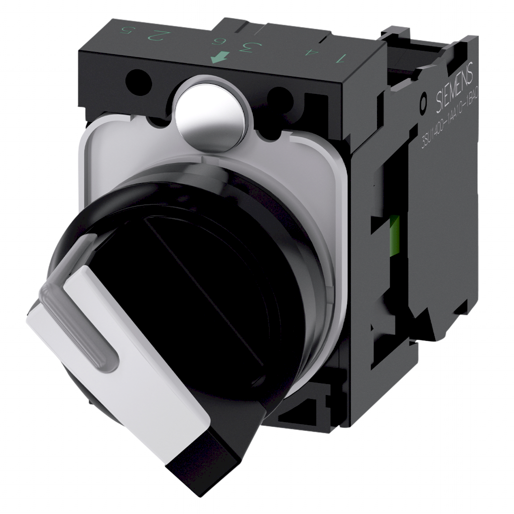 Perilla ACT Plástica 2 Posiciones 1NA C/Retención Blanca Siemens