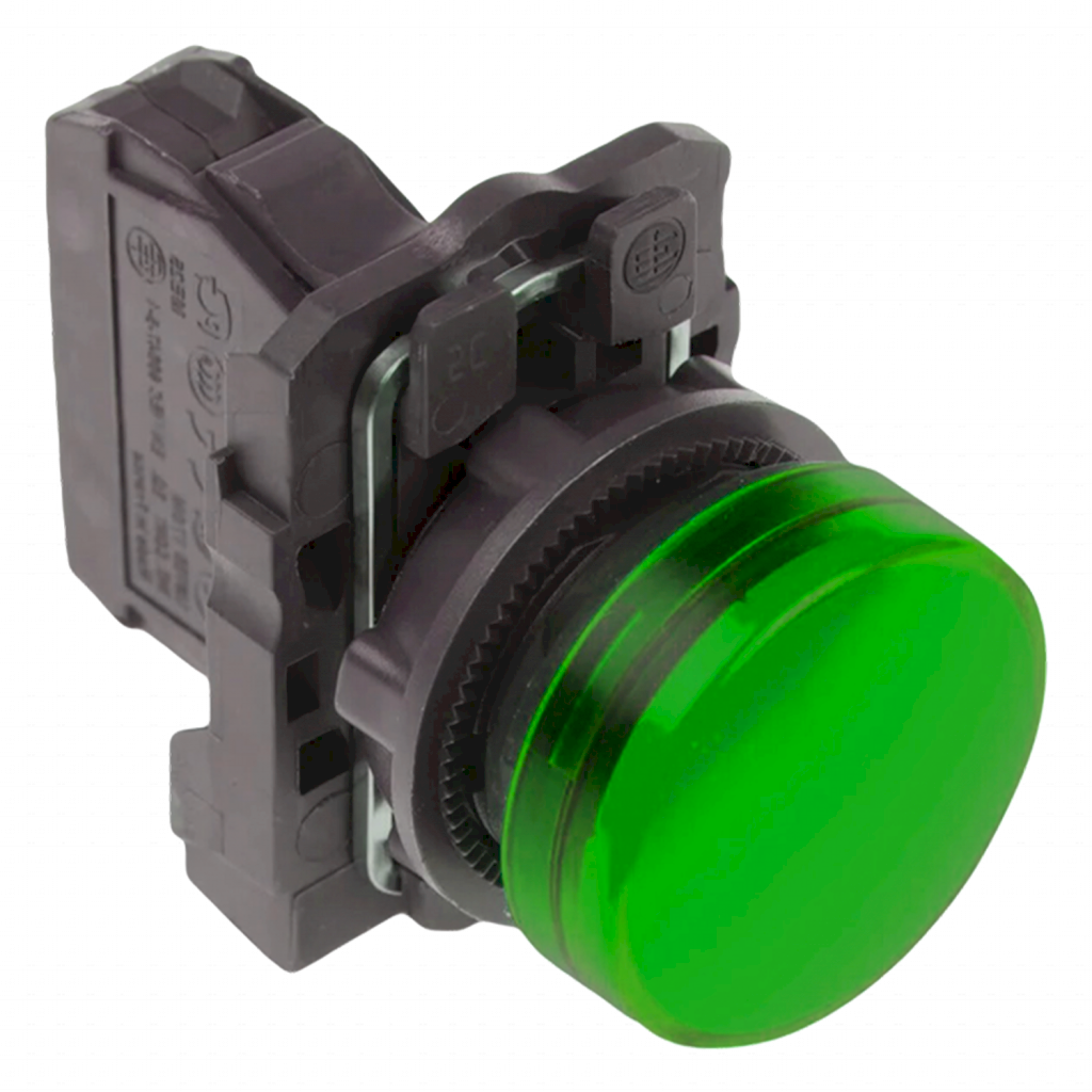 [28041] Ojo de Buey XB5 Plástico 24VCA/VCC 22mm Verde Schneider Electric