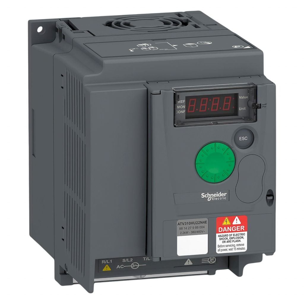 [28123] Variador ATV310 380VCA LO: 3kW/4HP HO: 2,2kW/3HP S/Filtro MB RTU Schneider Electric