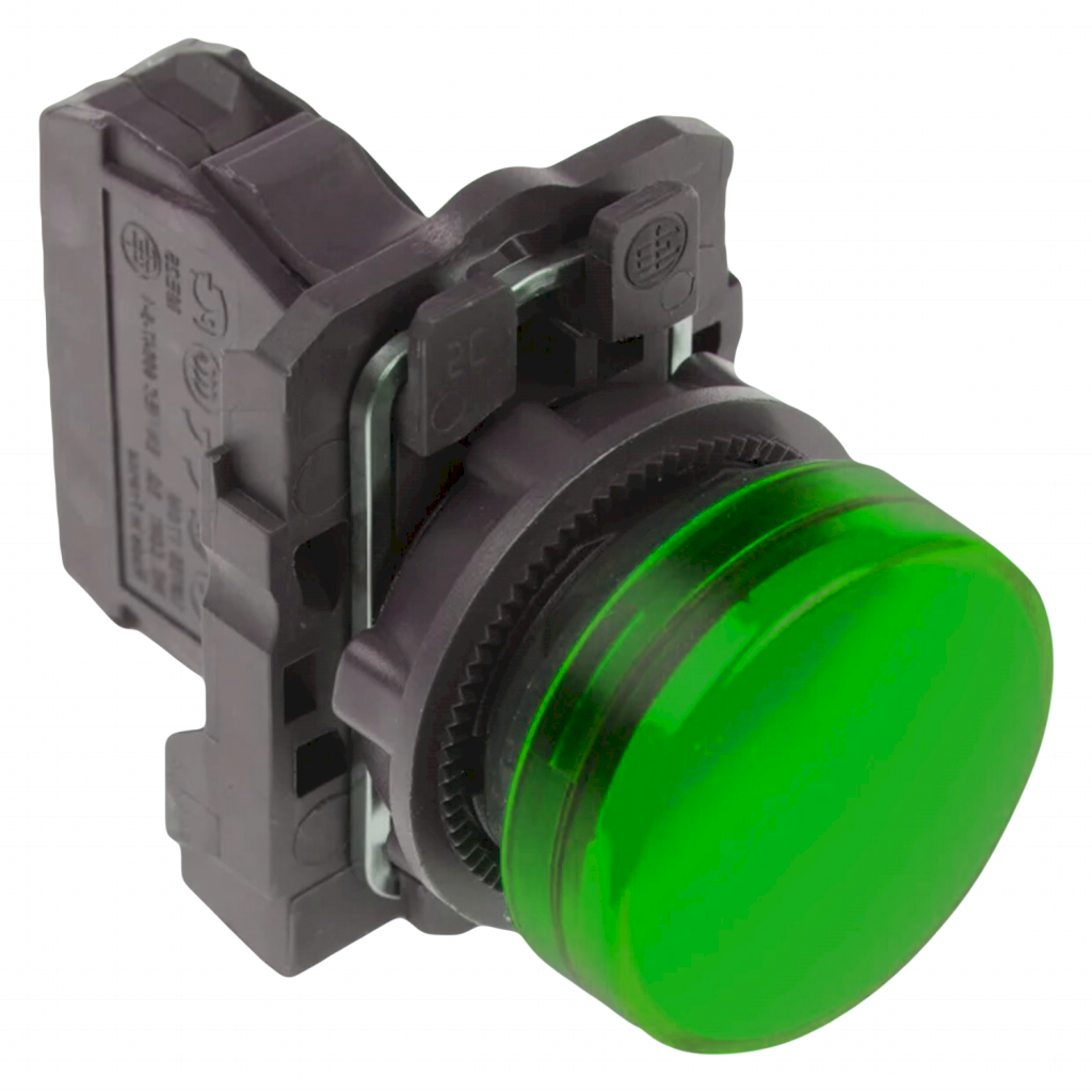 [29568] Ojo de Buey XB5 Plástico 220VCA/VCC 22mm Verde Schneider Electric