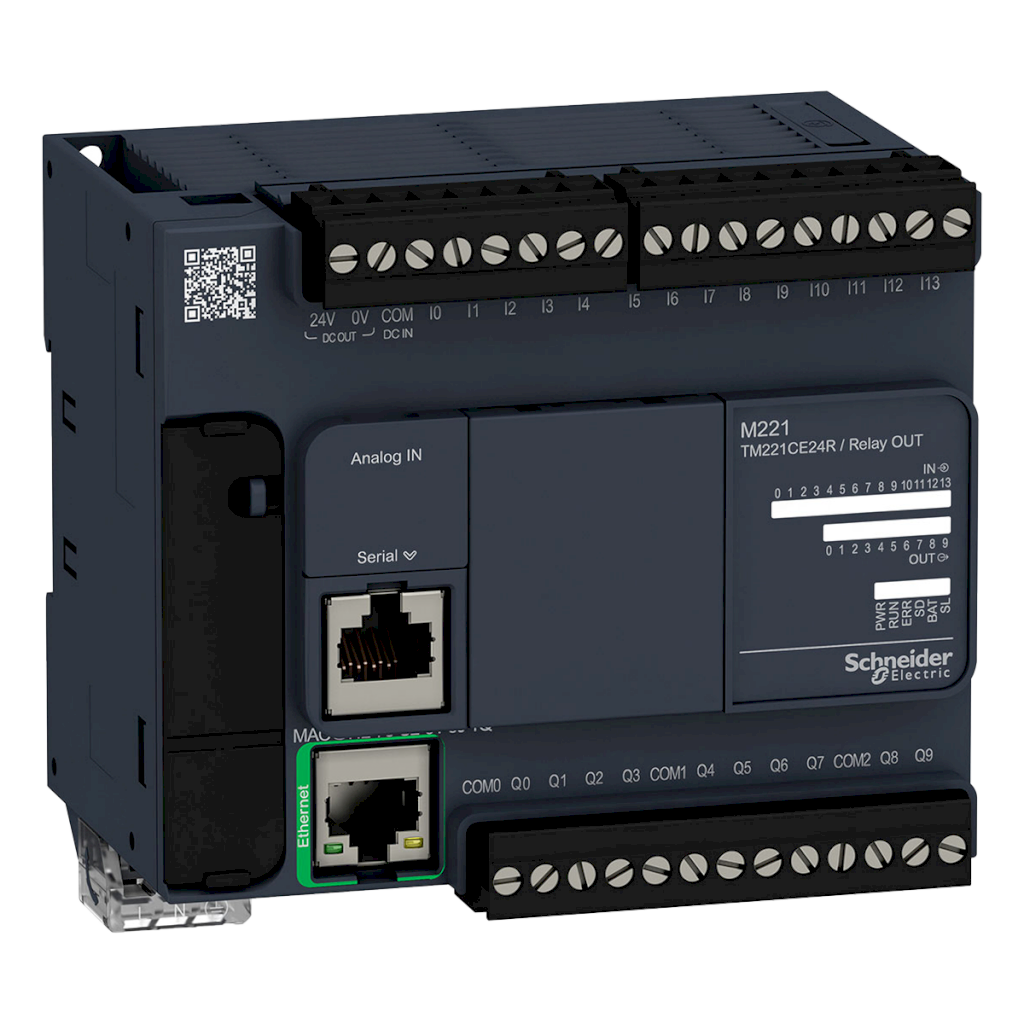CPU M221 (14DI/10DO Relé/2AI) 1xMB RTU 1xMB TCP 220VCA Schneider Electric