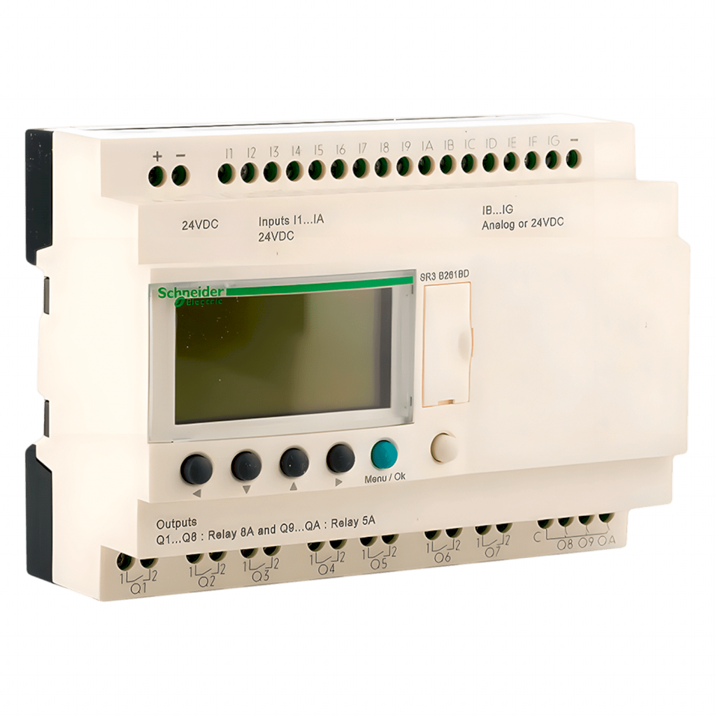 Zelio Logic II M 24VCC 16ED + 10SR C/Display Schneider Electric