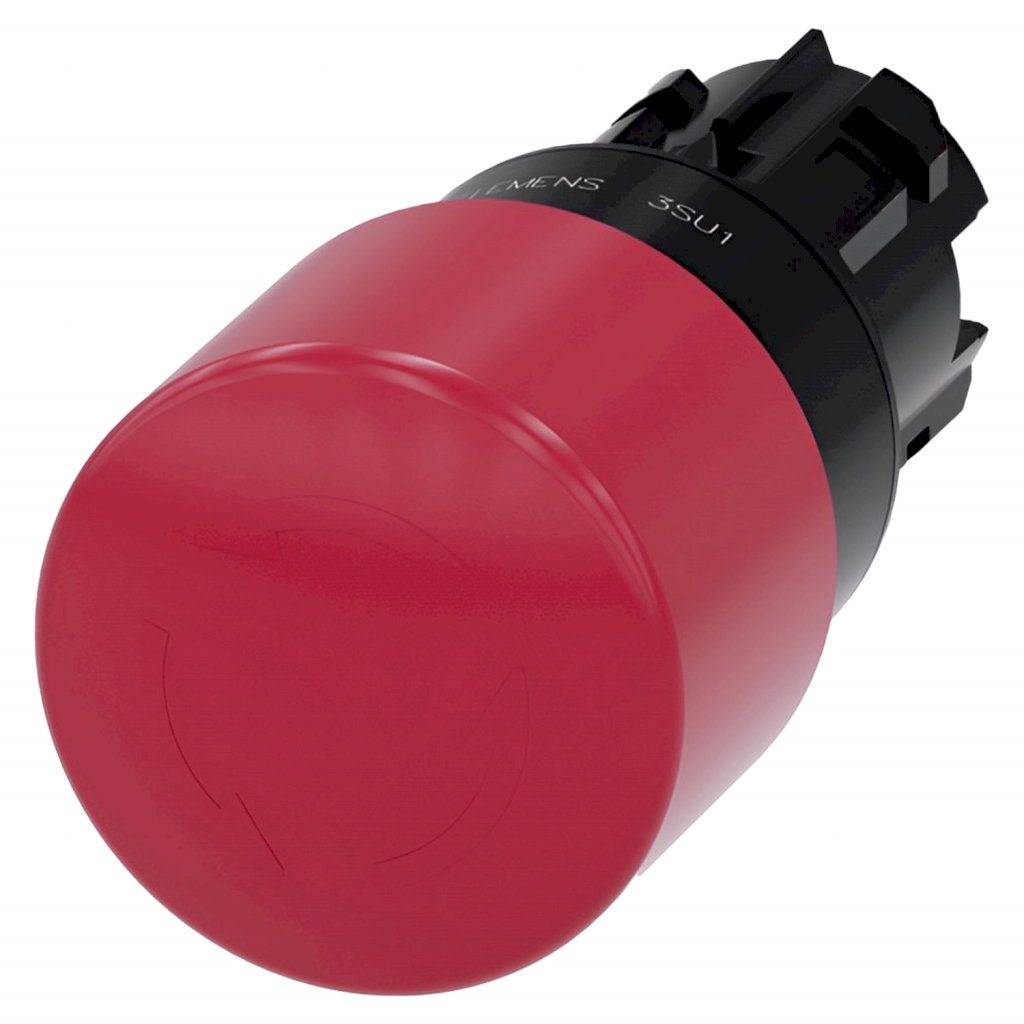 Pulsador Hongo Sirius ACT PVC Rojo S/Contactos Integrados Siemens