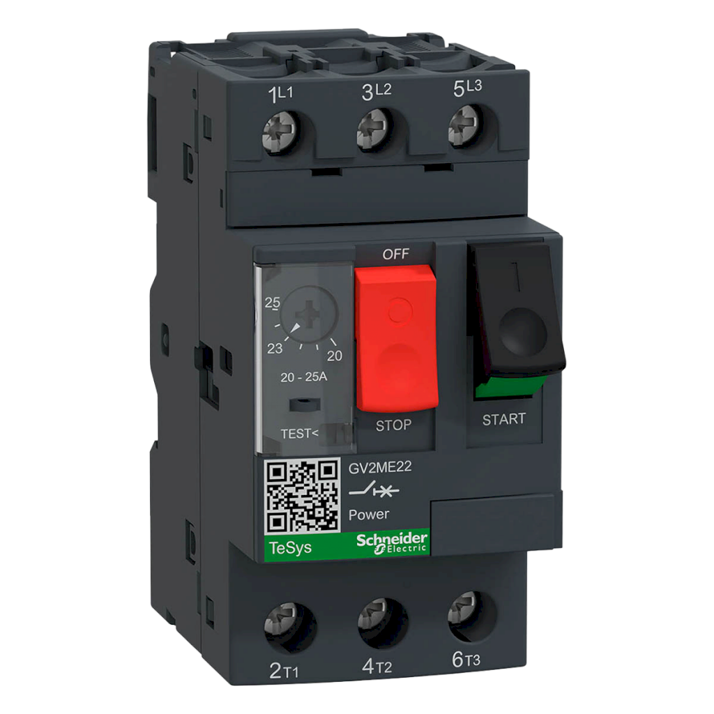 Guardamotor Magnetotérmico GV2 3P 20-25A 15kA Schneider Electric