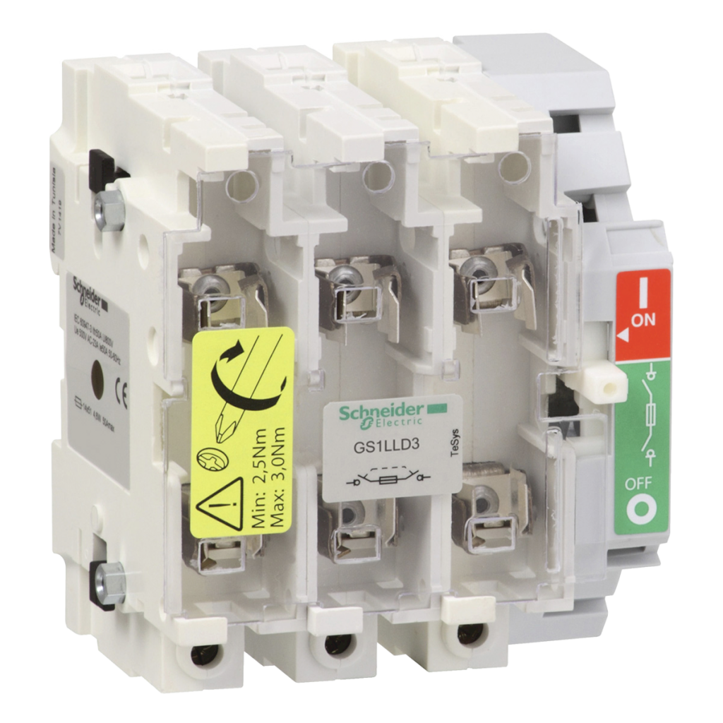 [21096] Interr. Rotativo Tesys GS 3P 160A 400VCA S/Maneta C/Portafusible Schneider Electric