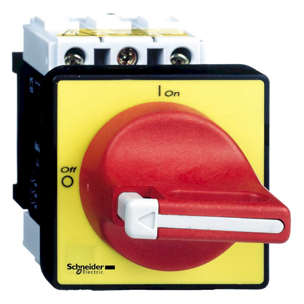 Interr. Emergencia Tesys Vario 3P 32A 690VCA Fijacion Frontal Maneta Giratoria Schneider Electric