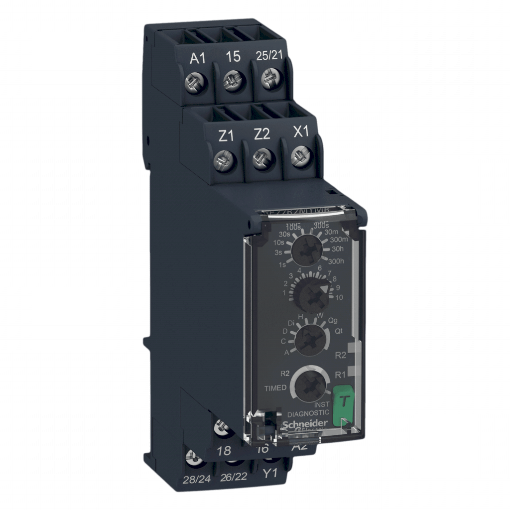 [24756] Temporizador Harmony Zelio Time Multifunción 1C/O + 1C/O Instantaneo Estandar Schneider Electric