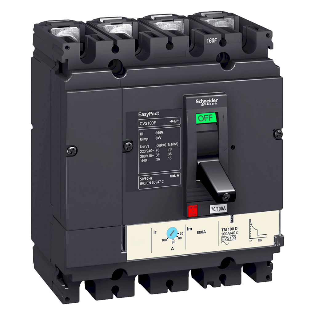 Interr. CVS250B 4P 200A 690VCA Schneider Electric