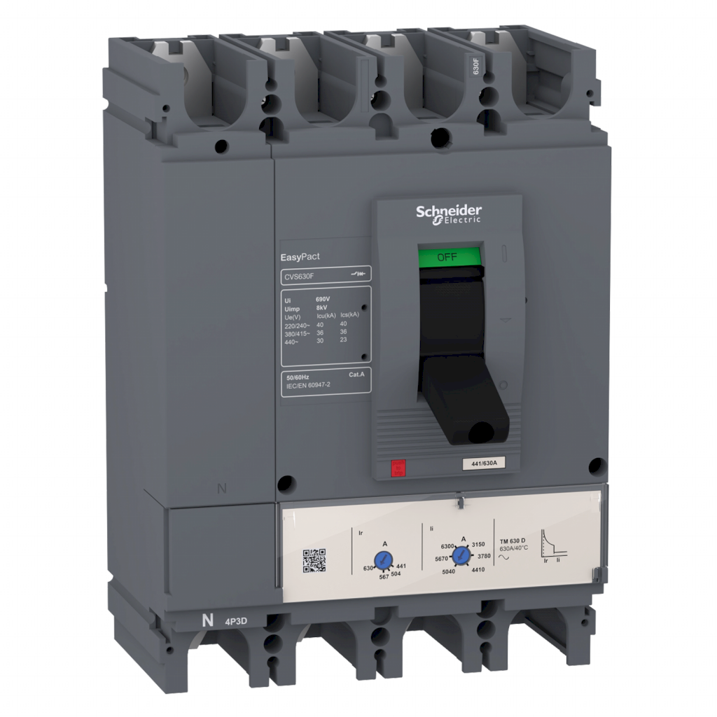 Interr. CVS400F 4P 400A 690VCA Schneider Electric