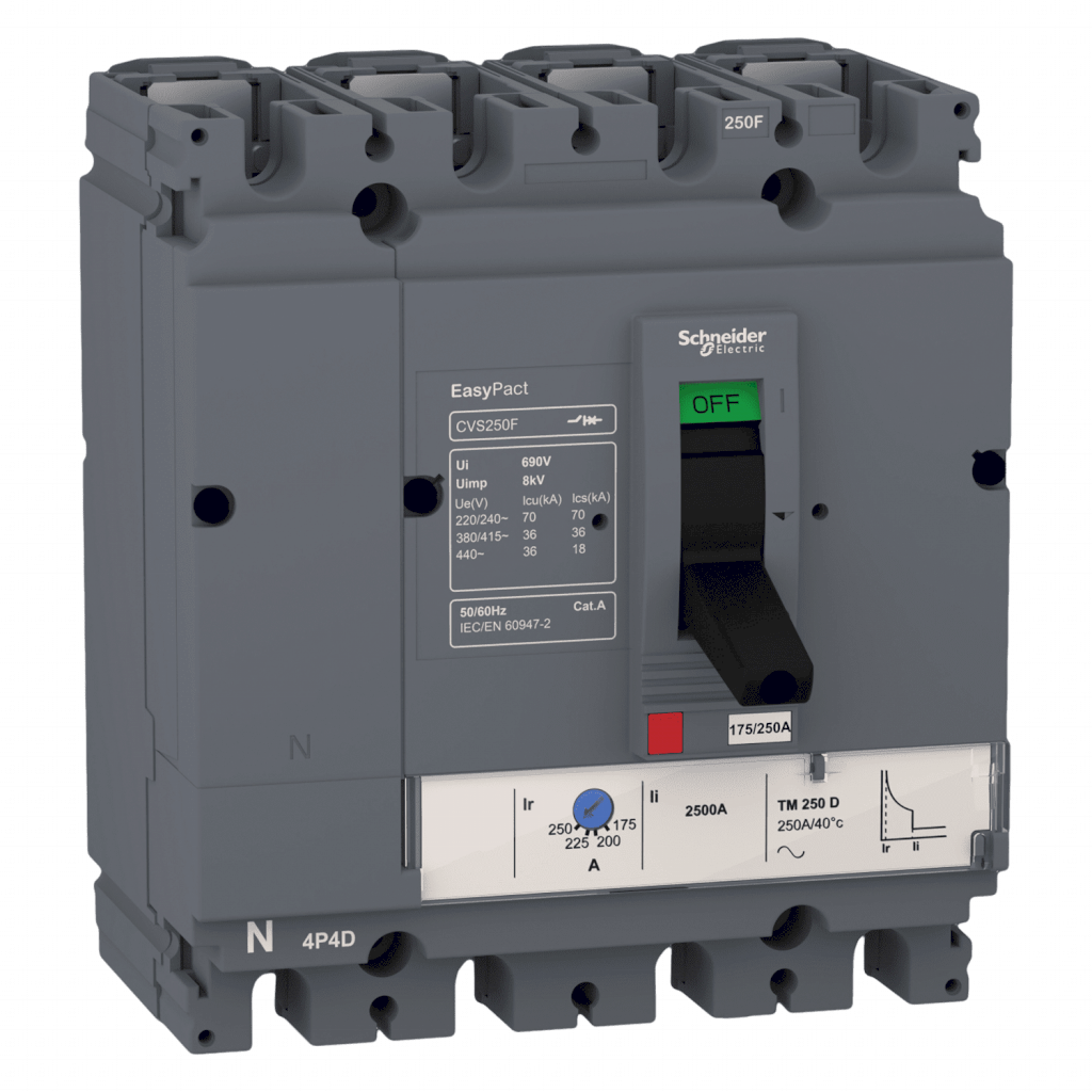Interr. CVS250F 4P 200A 690VCA Schneider Electric
