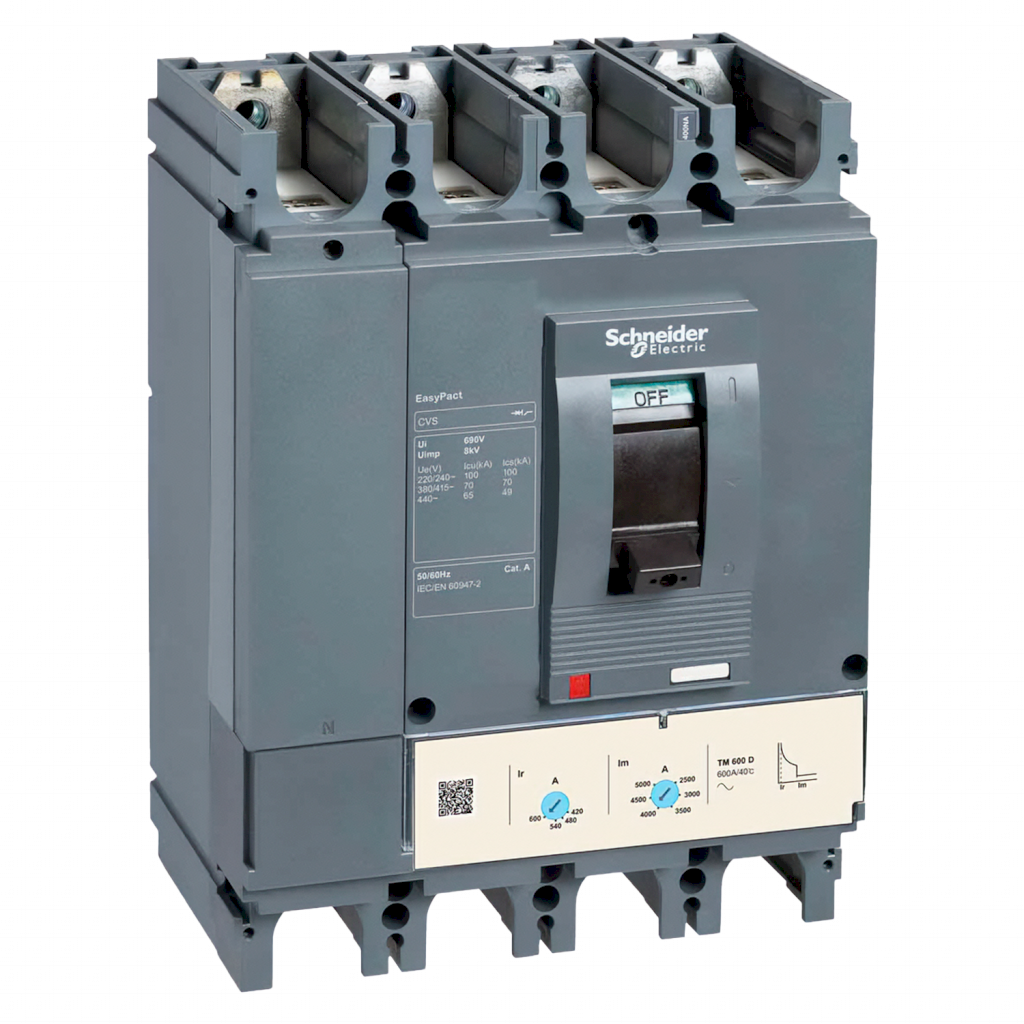 Interr. CVS630F 4P 500A 690VCA Schneider Electric