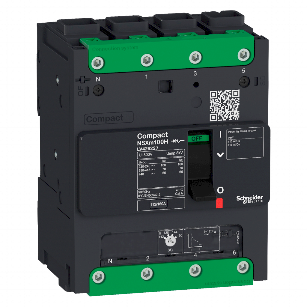 Interr. NSXM 4P 100A 380VCA Schneider Electric