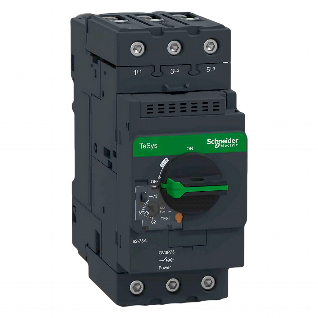 Guardamotor Magnetotérmico GV3 62-73A 50kA Schneider Electric