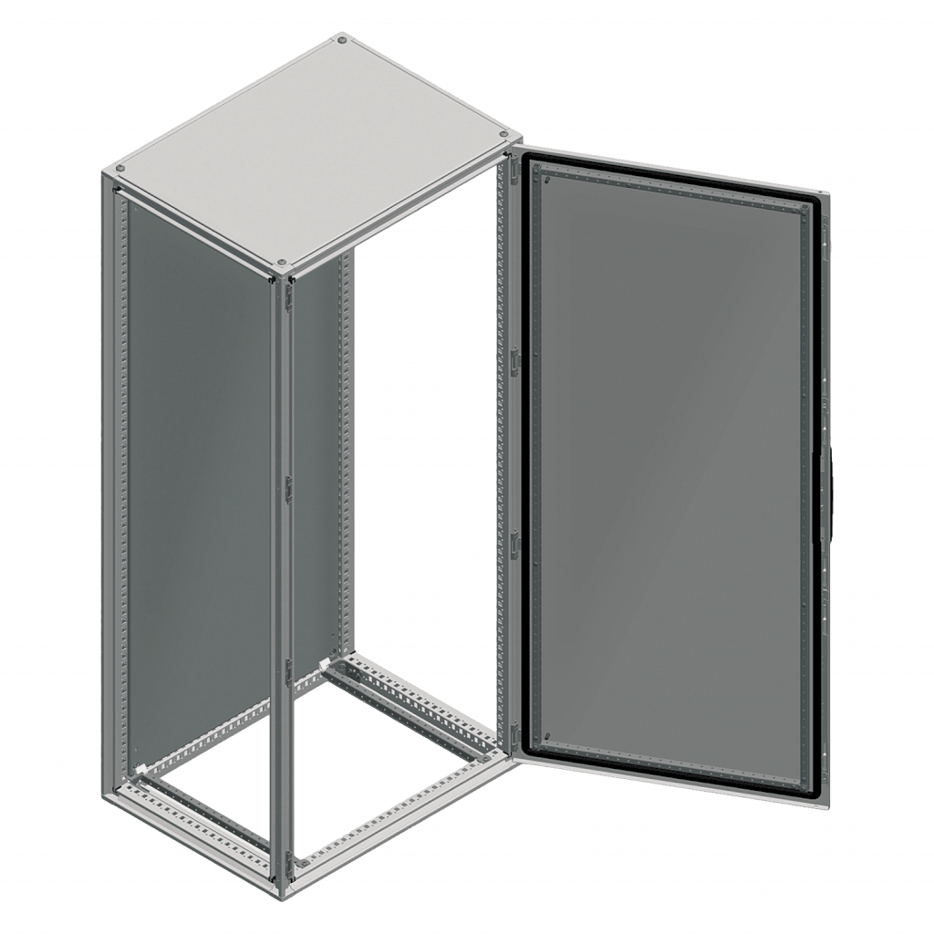 [31477] Armario Chapa Acero 2000x800x600mm C/Puerta S/Placa S/Laterales Gris Ral 7035 Schneider Electric