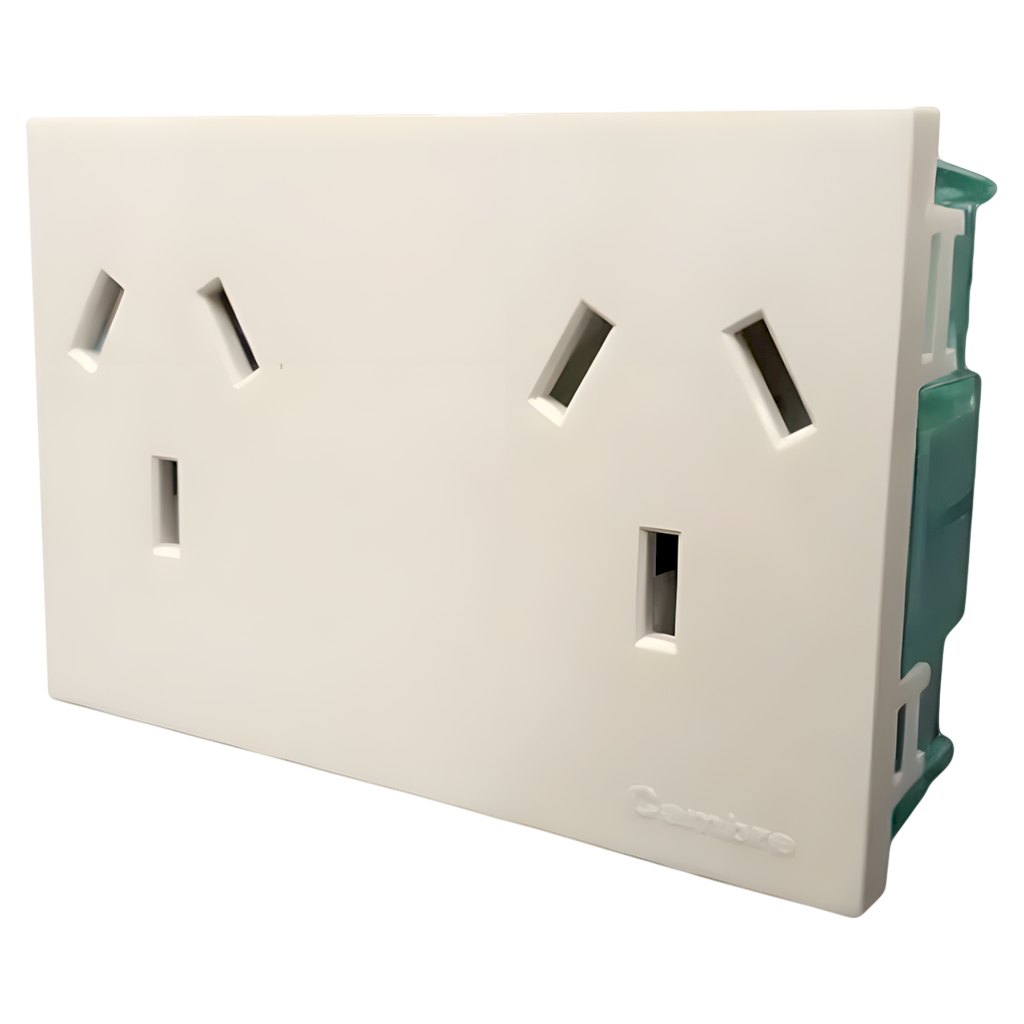 Toma C/Tierra Doble 10A 220V 3 Patas Planas Easyfit Cambre