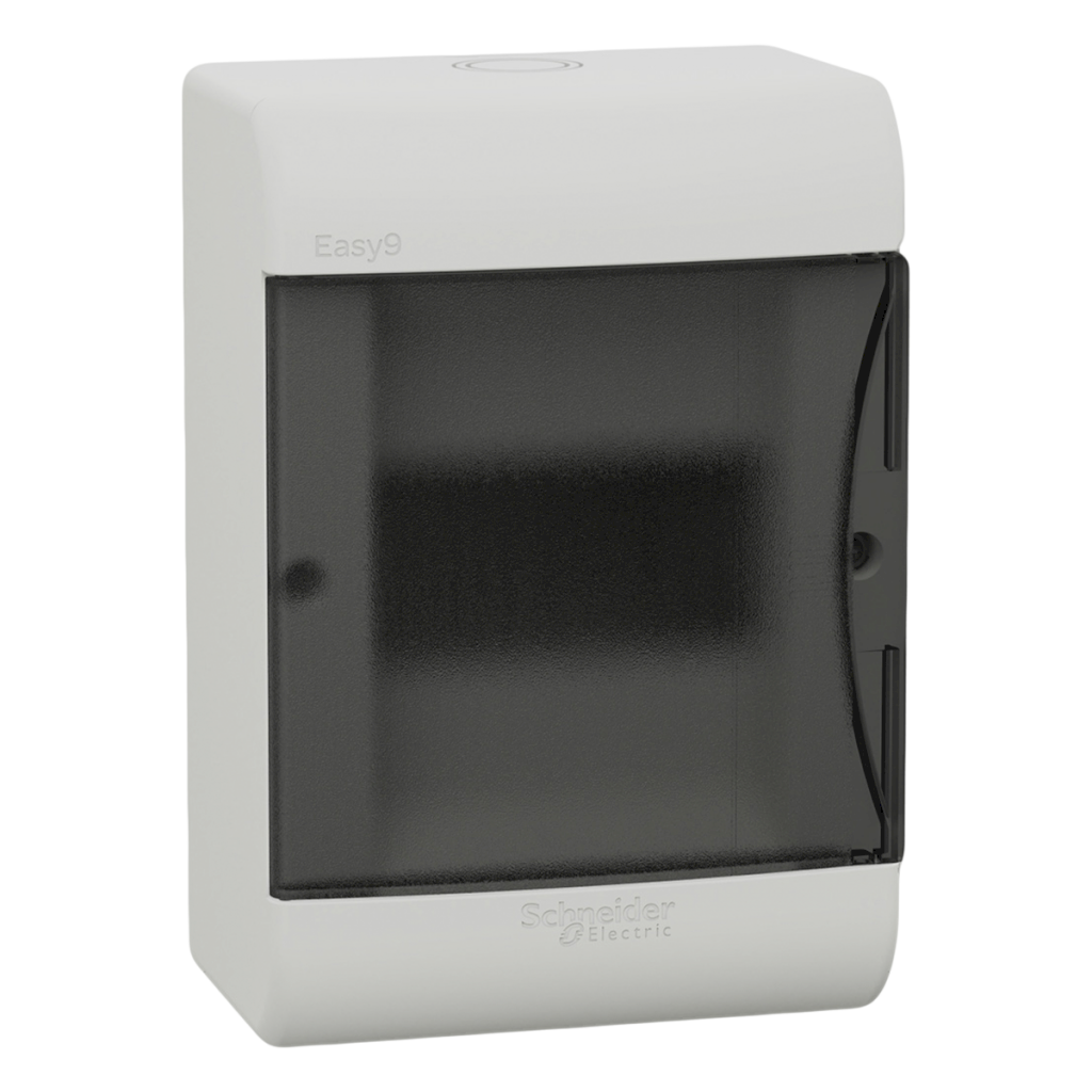 Tablero DIN PVC Mural 5 Módulos C/Puerta Fume Interior IP40 Blanco Schneider Electric