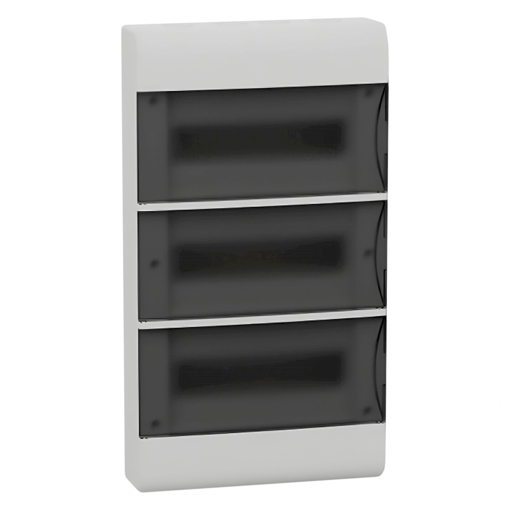 Tablero DIN PVC Mural 36 Módulos C/Puerta Fume Interior y Exterior IP40 Blanco Schneider Electric