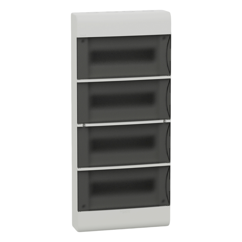 Tablero DIN PVC Mural 48 Módulos C/Puerta Fume Interior IP40 Blanco Schneider Electric