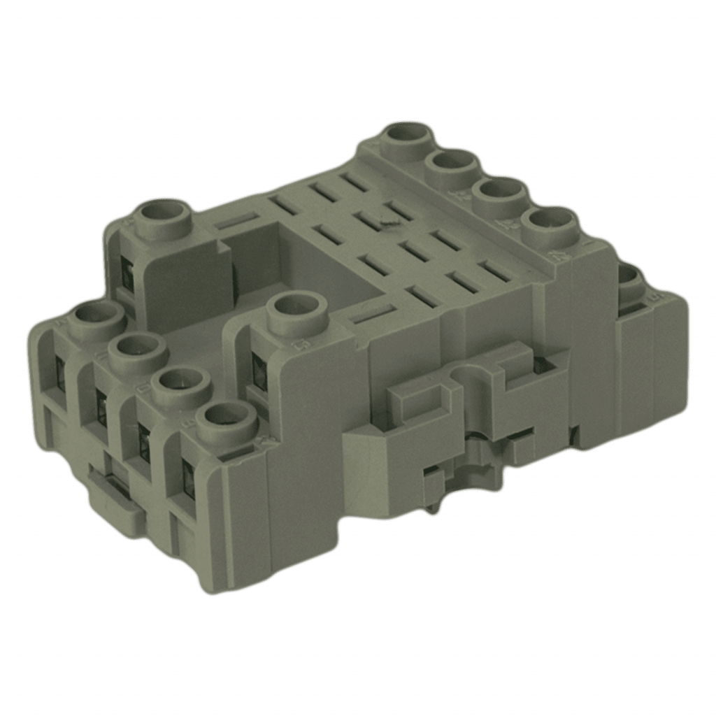 [2683] Zócalo P/Relé SH4B-05 4 Inversores 10A 300 VCA C/Protección Aea