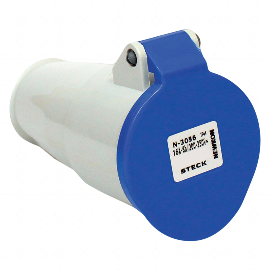 Toma Industrial 16A 2P+T 240-250V Acople IP44 Steck Electric