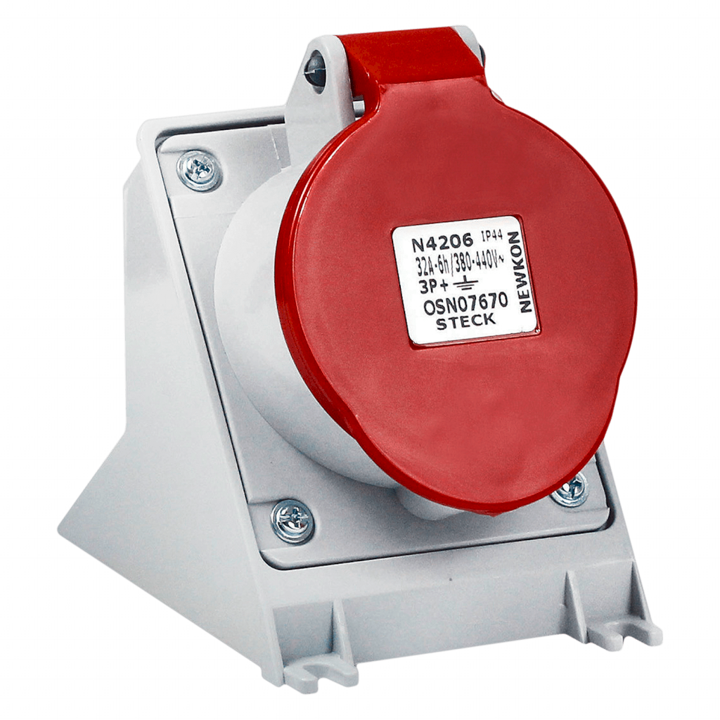 Toma Industrial Superficie 32A 3P+T 380-440V IP44 Steck Electric