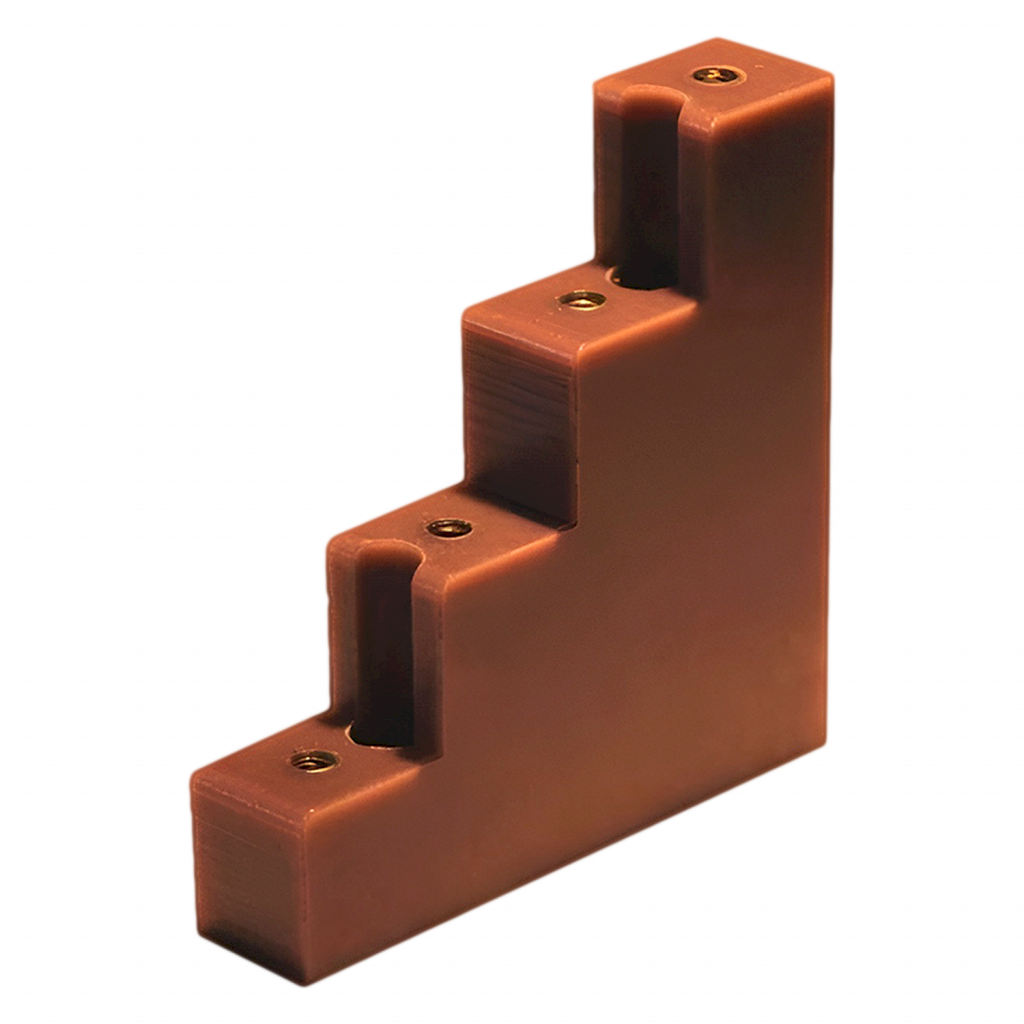 Aislador Portabarra Tetrapolar Sección Tornillo 1/4 90° Distancia Aumentada 30x5mm Elent