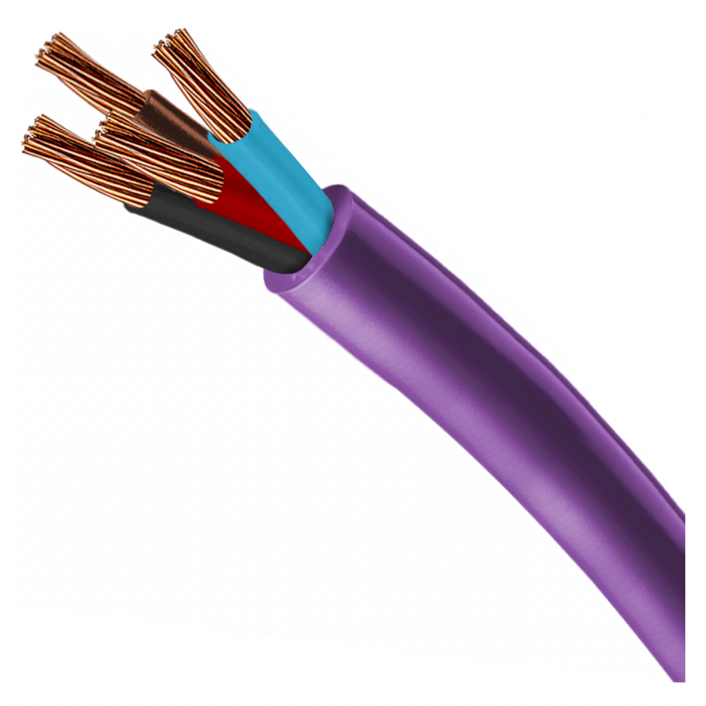 [20372] Cable Subterraneo 4x6mm2 35,2A PVC Violeta Marlew