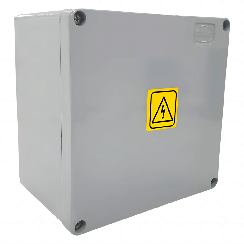 [664] Caja Inyectado Aluminio Estanca 120x120x100mm Blanca Conextube