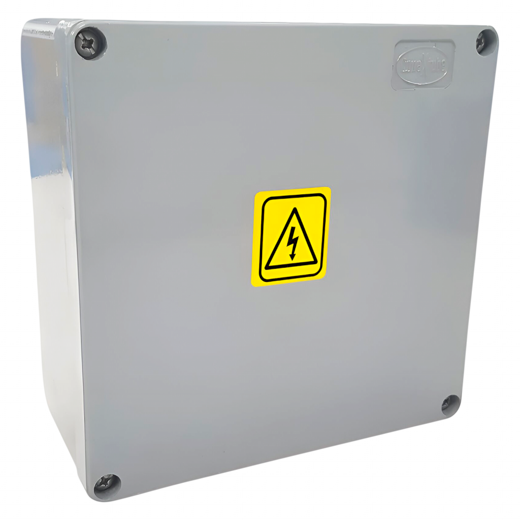 [665] Caja Inyectado Aluminio Estanca 150x150x75mm Blanca Conextube